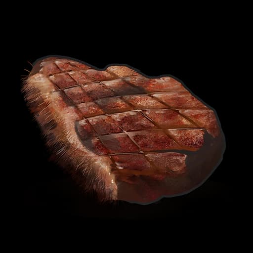 Приготовленное мясо медведя